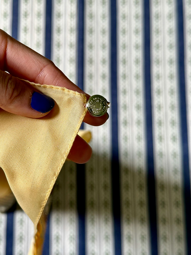 Vintage Yellow Pheasants Italian Scarf