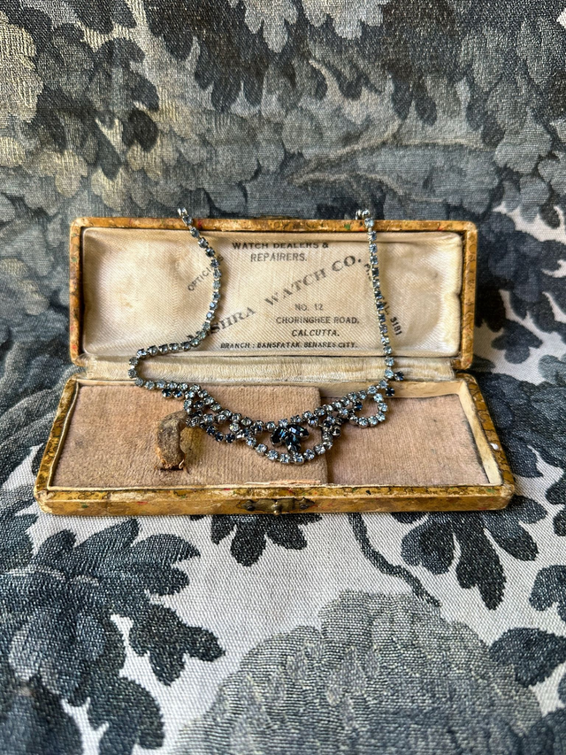 Vintage Two-Tone Blue Cocktail Necklace