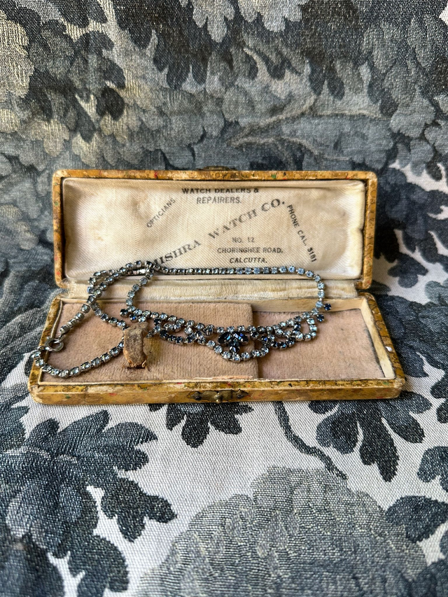 Vintage Two-Tone Blue Cocktail Necklace