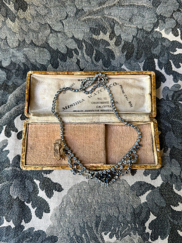 Vintage Two-Tone Blue Cocktail Necklace
