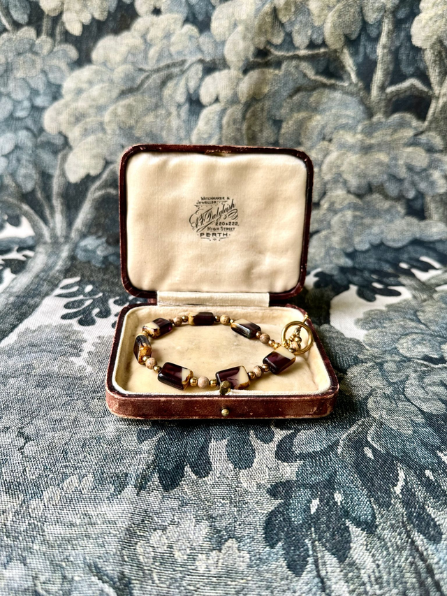 Vintage purple stone bracelet