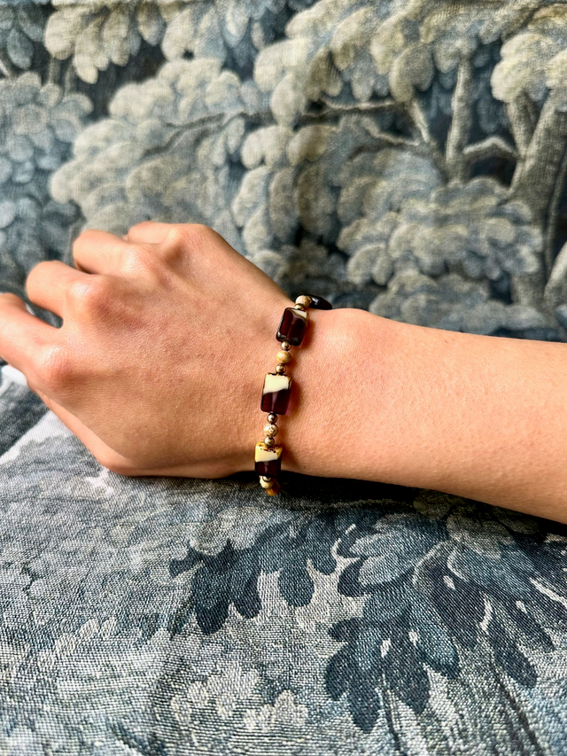 Vintage purple stone bracelet