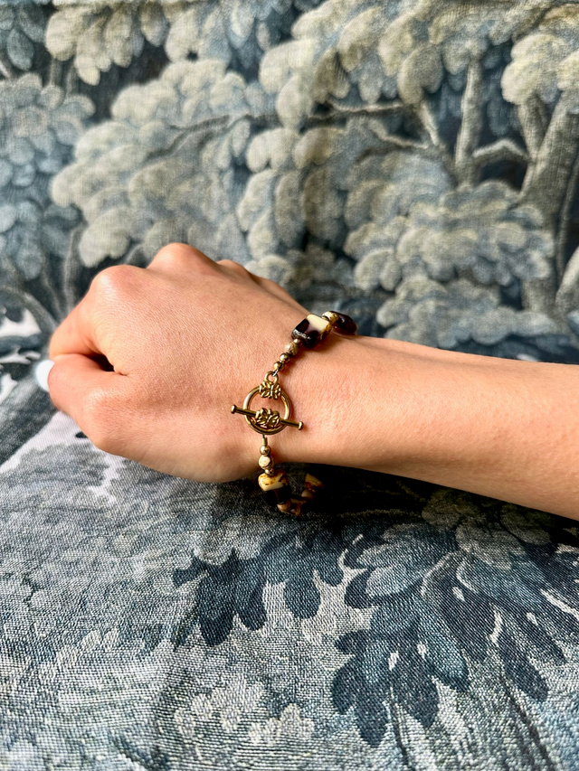 Vintage purple stone bracelet