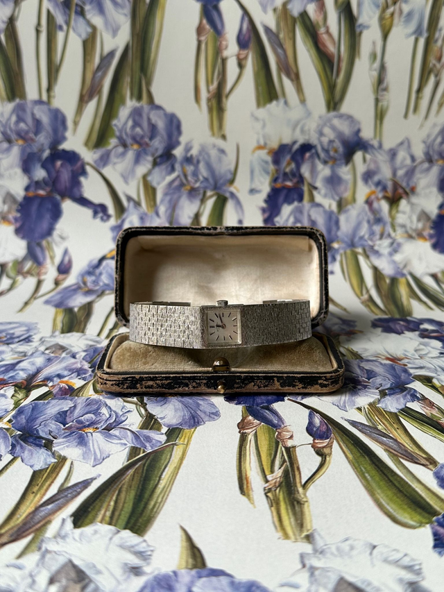 1970s Rotary silver-plated square watch