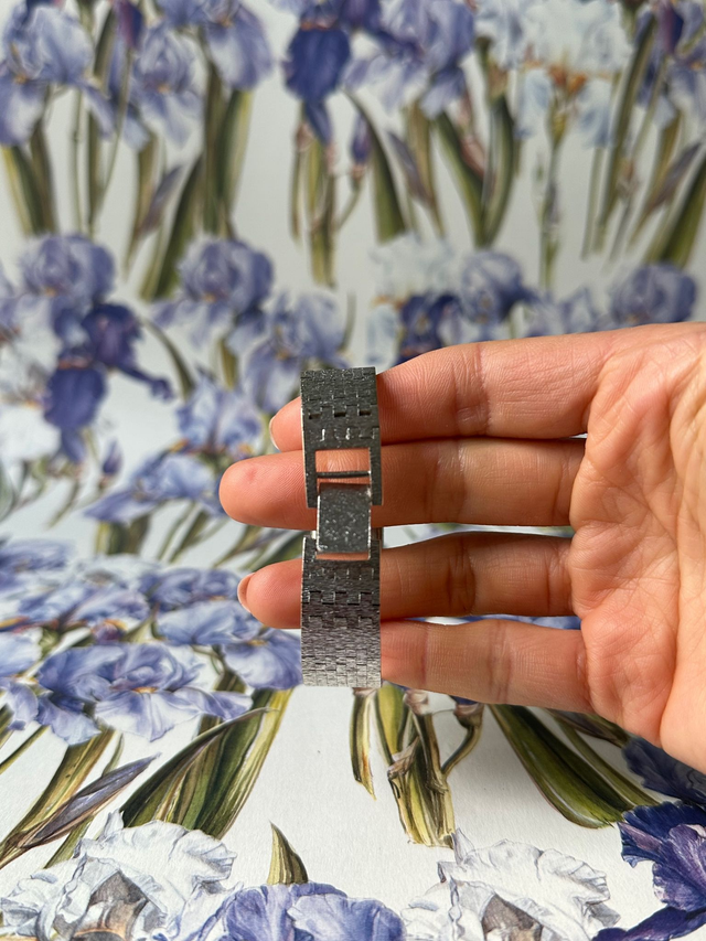1970s Rotary silver-plated square watch