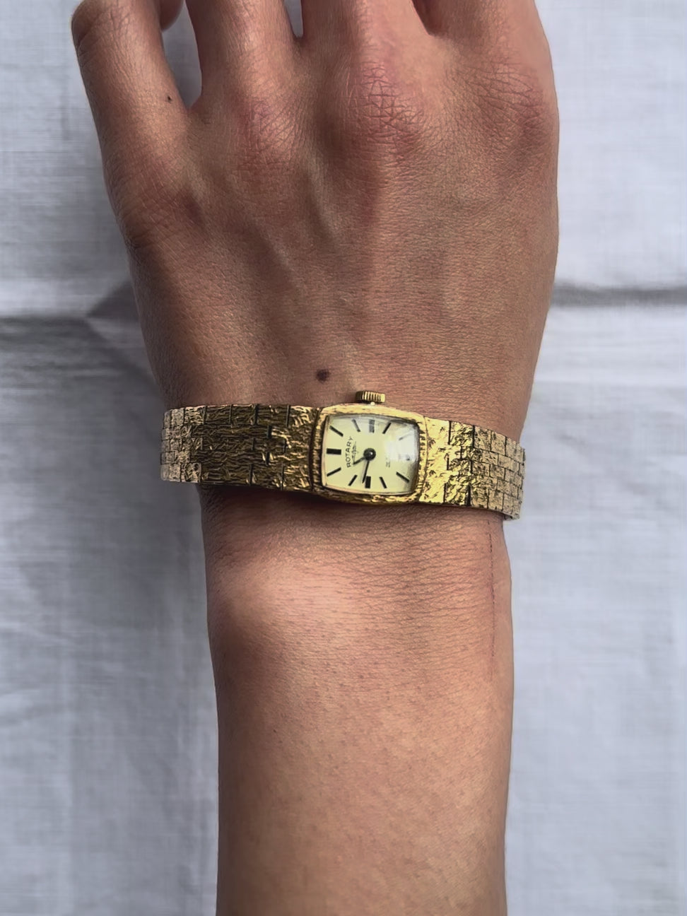 1970s Rotary Gold-Plated 21 Jewels Mechanical Watch