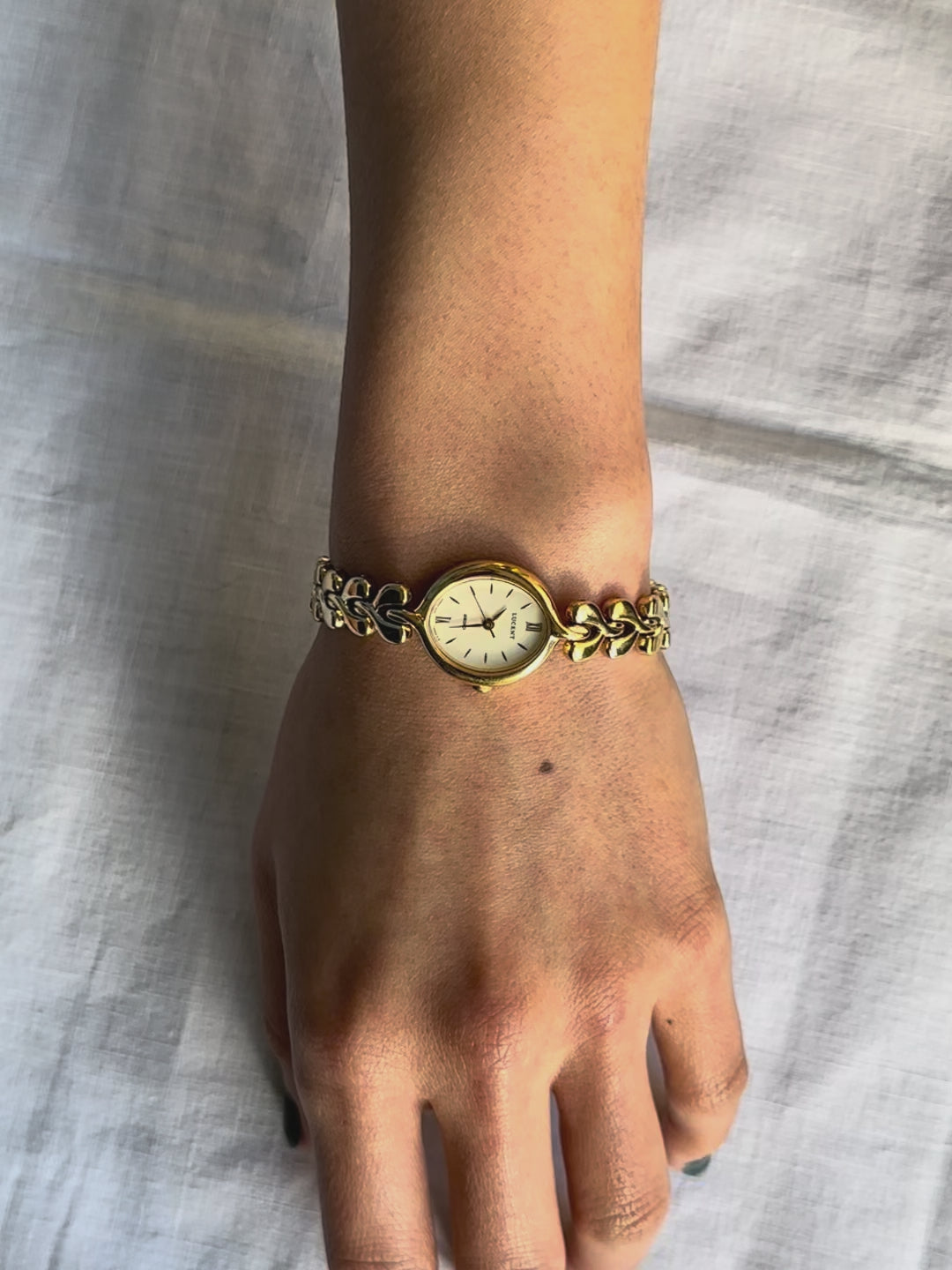 1980s Seiko Lucent gold-plated quartz watch