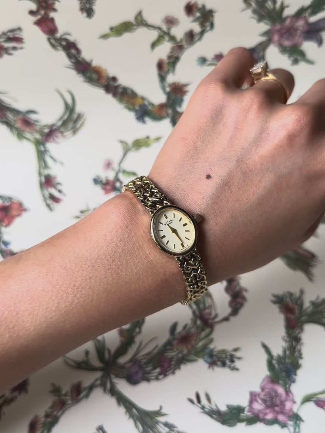 1980s Rotary Filigree Bracelet Quartz Watch