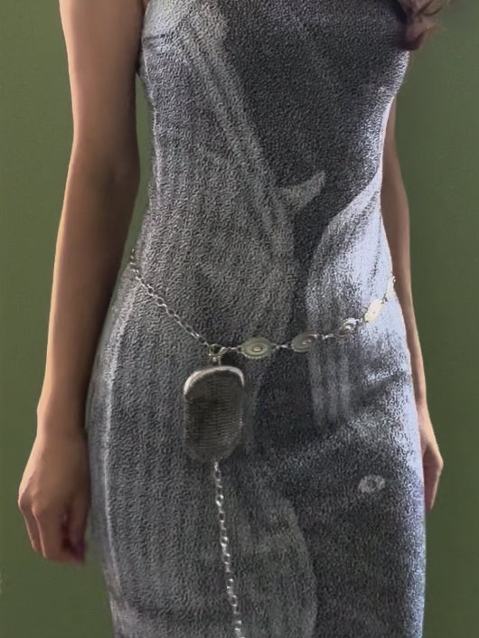 1920s Silver-Tone Mesh Coin Purse