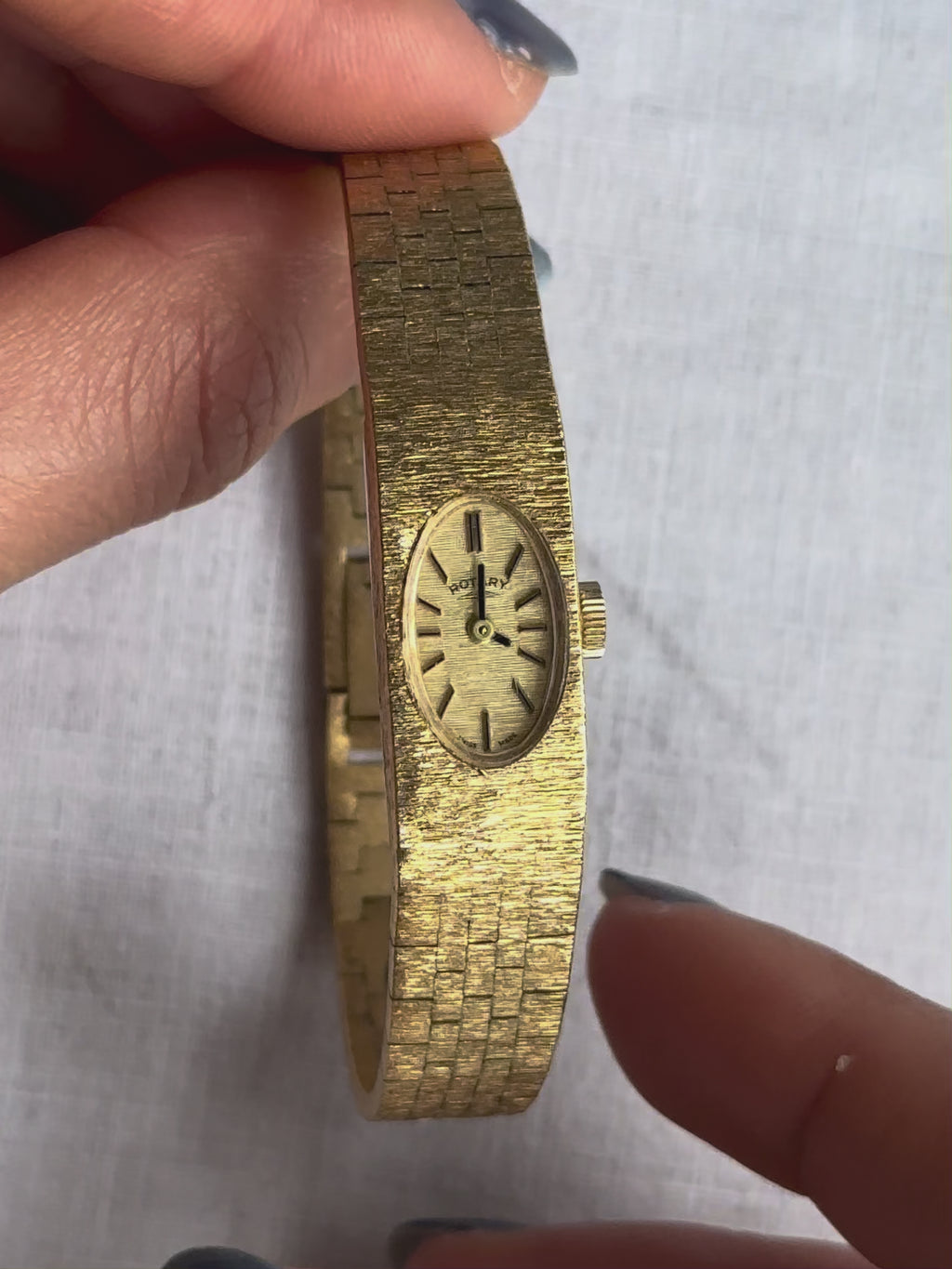 1970s Rotary Gold-Plated Slim Mechanical Watch