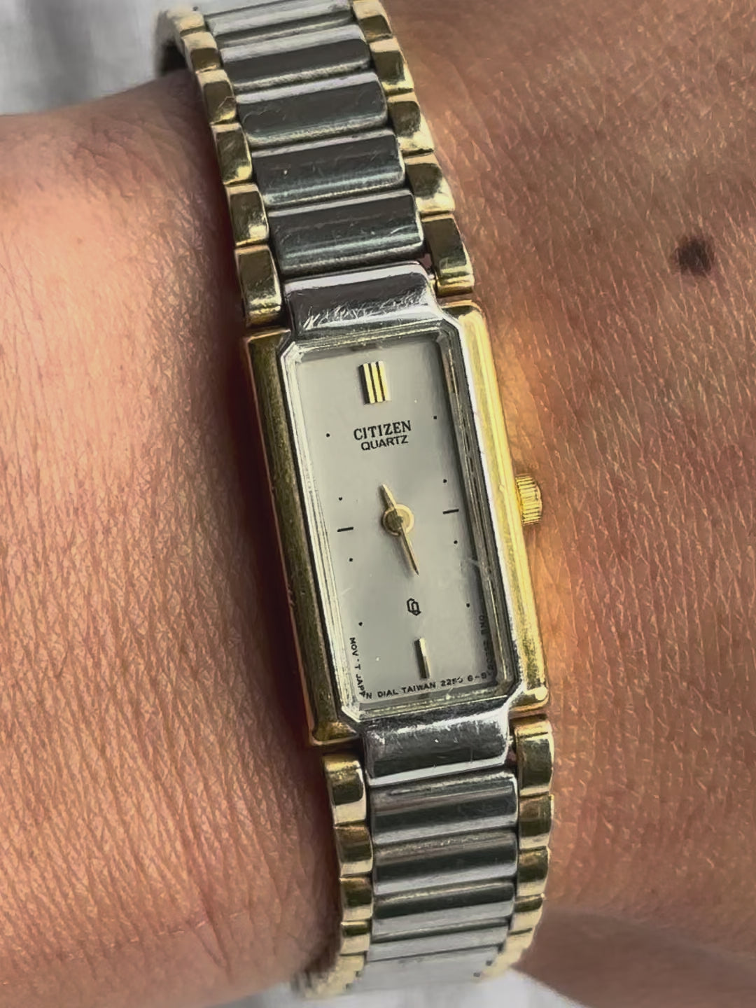 1980s Citizen Slim Two-Tone Quartz Watch