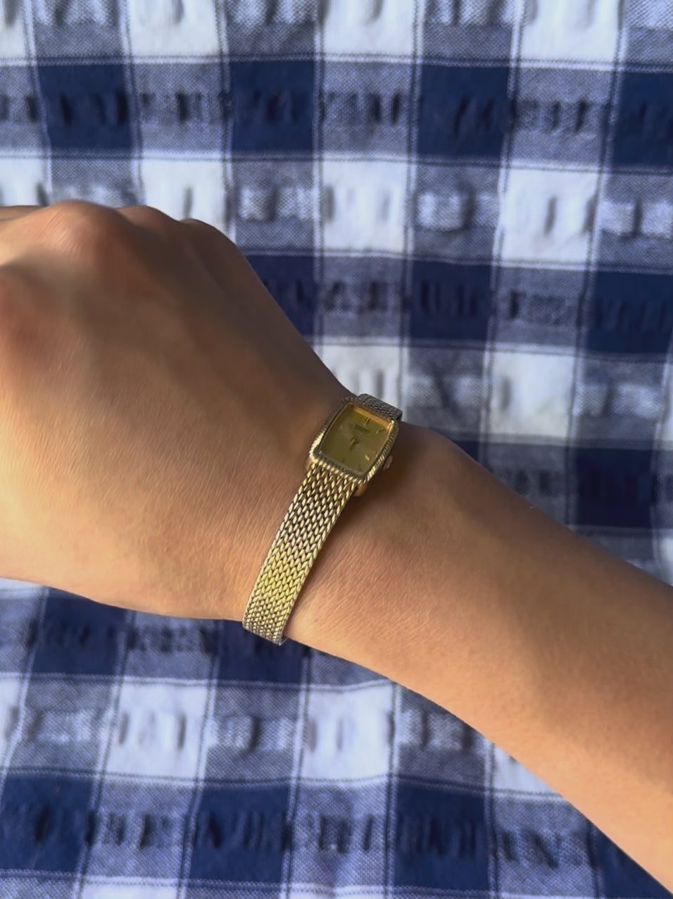 1980s Seiko Braided Gold-Plated Quartz Watch