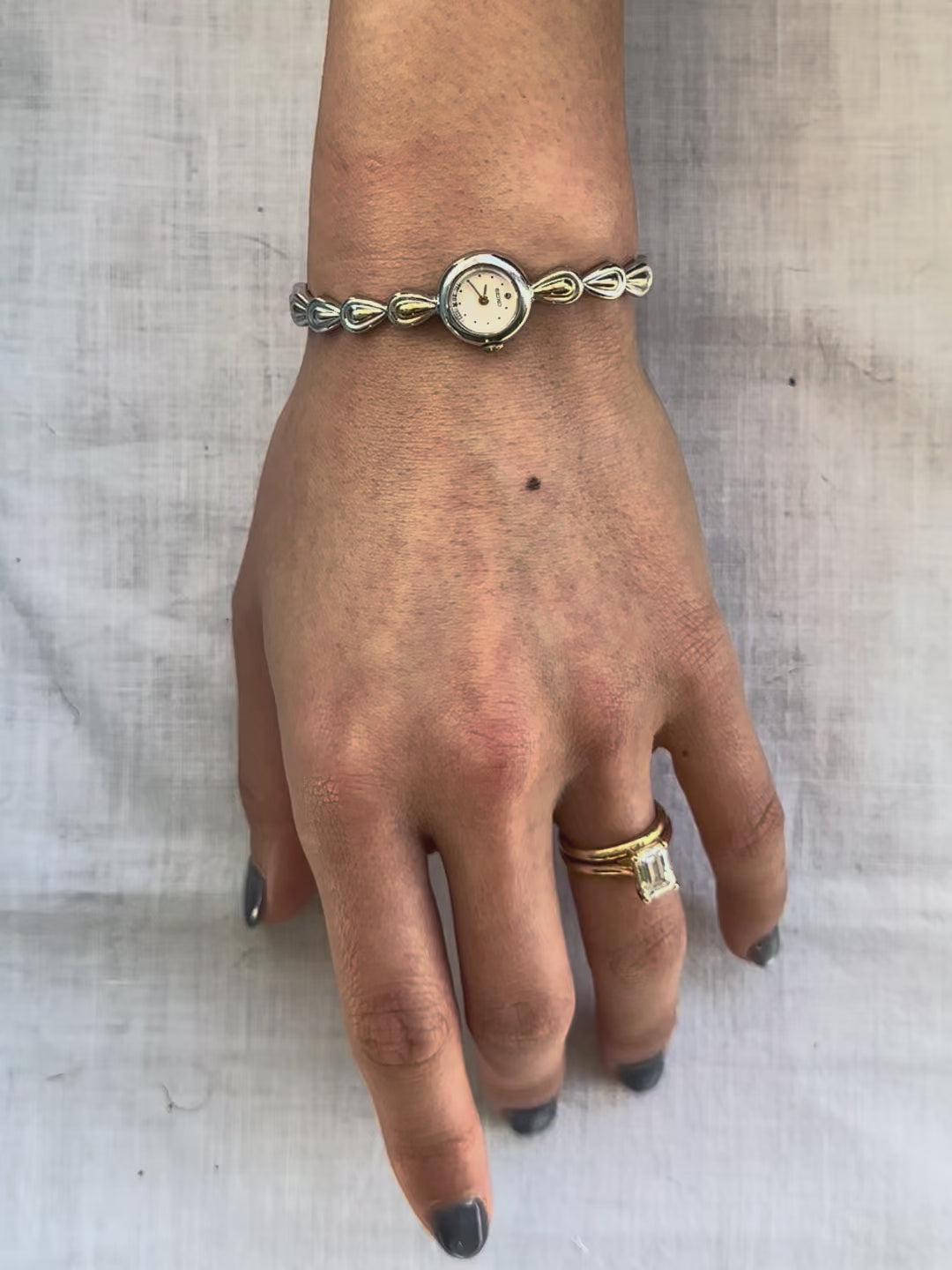 1980s Seiko Two-Tone Dainty Quartz Watch