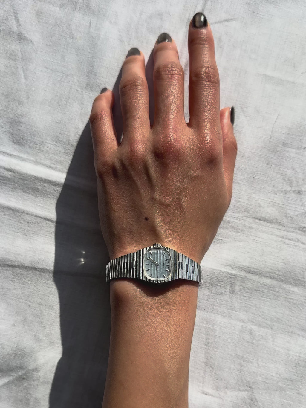 1970s Sekonda groove silver tone mechanical watch