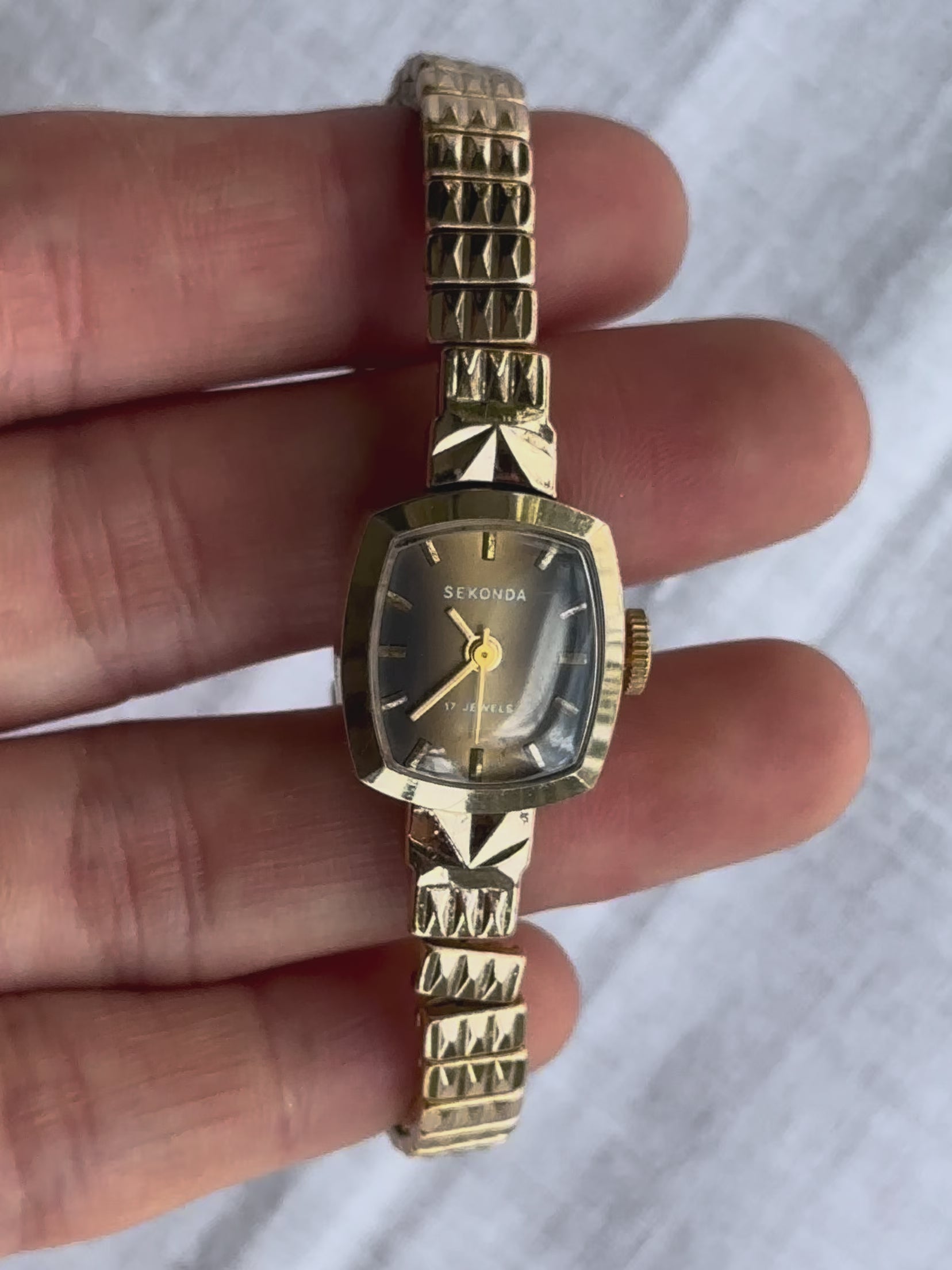 1970s Sekonda Tiger’s Eye Expander Mechanical Watch