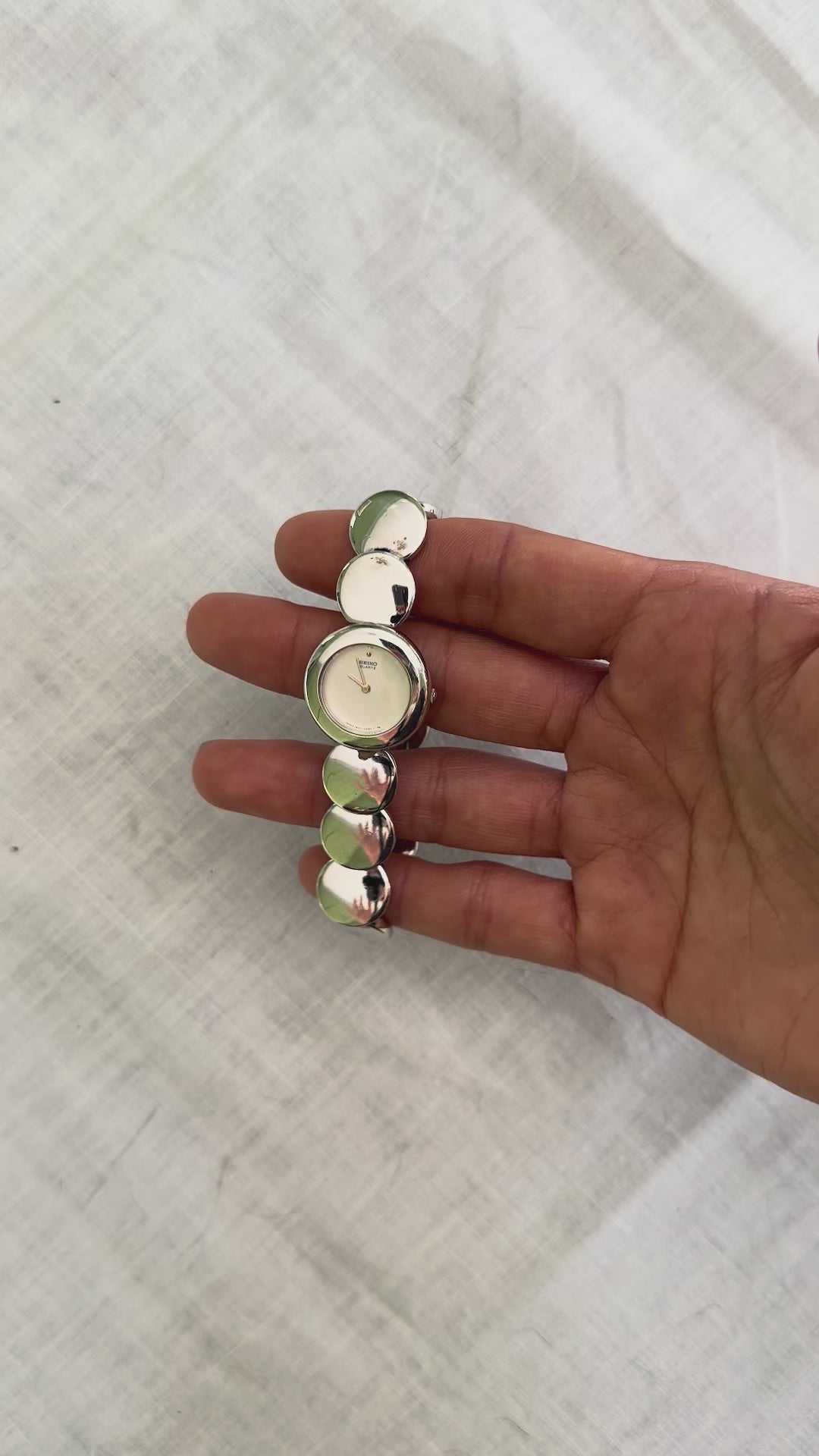 1980s Seiko mirror disc quartz watch
