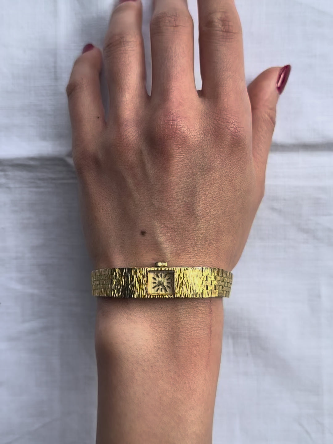 1970s Rotary Gold-Plated Mini Dial Mechanical Watch